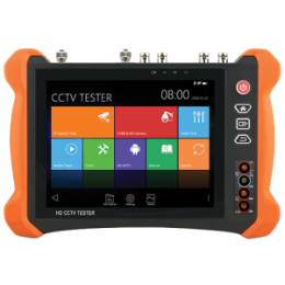 SFI-TESTER8-5N1-4K Testeur CCTV Multifonctionnel - Accepte caméras HDTVI  HDCVI AHD (4K) | CVBS | IP (4K) - Écran LCD couleur 8" 2048 X 1536  - Test vídeo, audio, câbles UTP et TDR - Conéxion WiFi /Multimètre numérique