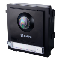 Portier vidéo Safire IP Caméra 2Mpx Audio Bidirectionnel Monitorisation au travers d´ APP portable Apte pour extérieur IP65 Montage en surface inclus