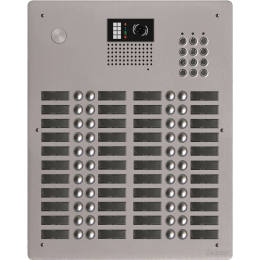 EVI-GTV62CL/444 Platine aluminium HAUT-RISQUE audio/vidéo  (GB2)  44 boutons 4 rangées + clavier