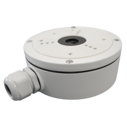 VDO-DS-1280ZJ-S Boite de connexions - Pour caméras dôme - Convient pour une utilisation en extérieur - Installation dans un plafond ou un mur - Couleur blanche - Passage de câble
