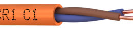 ADE-PYRO2X1.5-1 Câble PYRO anti feu 2x1,5 classé CR1 C1 orange en 100m
