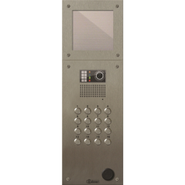 EVI-GTX6216 Platine inox PERFO-IV audio/vidéo  16 boutons. Tableau de noms indépendant (GB2)