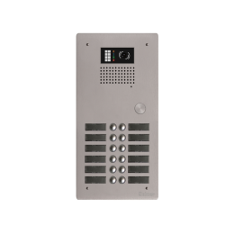 EVI-GTV62/212 Platine aluminium HAUT-RISQUE audio/vidéo (GB2)   12 boutons 2 rangées