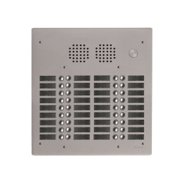 EVI-UHR4036 Platine aluminium HAUT-RISQUE audio 36 appels 4 rangées