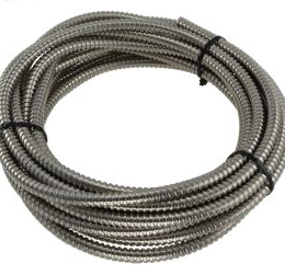 IZX-FMHR12/9.5IZ10 Passage de cable en rouleau 10m diam. 12/9,5 mm gaine en acier zingue