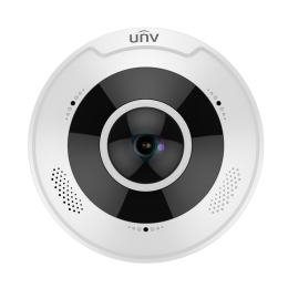 UNV-IPC815SB-ADF14K-I0 Caméra IP fisheye 5 Megapixel - Gamme Prime - 1/2.8" Progressive Scan CMOS - Objectif 1.4 mm Fisheye 360º | WDR - LED IR portée 10 m | Audio et alarmes - Interface WEB, CMS, Smartphone et NVR