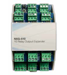 GDL-NXG-510 Module 10 relais de sortie programmables. Montage sur rail DIN, borniers débrochables. - (Module)