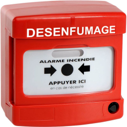 AXD-10020 Déclencheur manuel désemfumage simple contact rouge