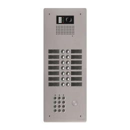 EVI-GTV62CL/214 Platine aluminium HAUT-RISQUE audio/vidéo  (GB2)  14 boutons 2 rangées + clavier