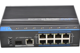 EBC-S43824-B0 Switch industriel 120W - 8x 100Mb/POE et 1x Gb et 1x SFP