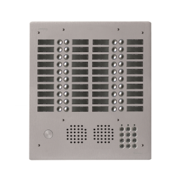 EVI-UHRCL4044 Platine aluminium HAUT-RISQUE audio 44 appels 4 rangées avec clavier