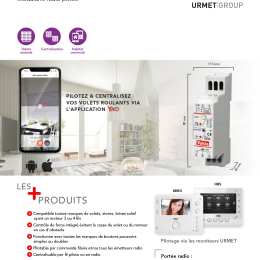 YOK-MVR500MRPX Micromodule volet roulant modulaire radio Power avec antenne extérieure