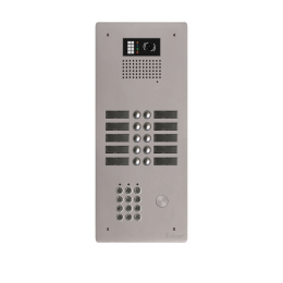 EVI-GTV62CL/210 Platine aluminium HAUT-RISQUE audio/vidéo  (GB2)  10 boutons 2 rangées + clavier