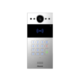 AKU-R20K-S Interphone vidéo SIP avec clavier et lecteur de carte RF. Caméra 2MP Grand angle 120°  Anti-vandale. Version saillie. Prévoir boitier de montage pour encastré.