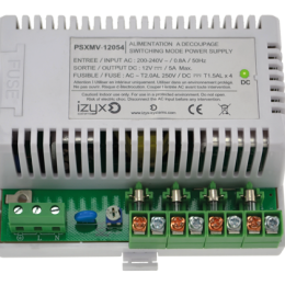 IZX-PSXMV-12054 Module alimentation PSXMV 7M 4 voies 230V AC / 12V DC (12-14V) / 5A