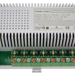 IZX-PSXMV-12088C Module alimentation chargeur PSXMV 10M 8 voies 230V AC / 12V DC (13,8V) / 8A