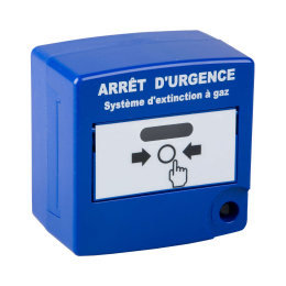 AXD-10080 Déclencheur d'arrêt d'urgence de couleur bleue