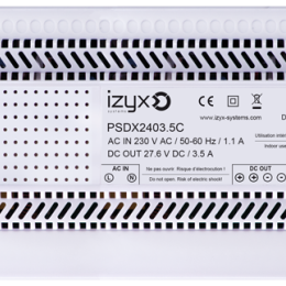 IZX-PSDX2403.5C Alimentation chargeur rail din 230v ac / 24v dc / 3,5a / 7 modules