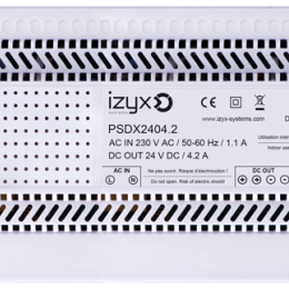IZX-PSDX2404.2 Alimentation rail din 230v ac / 24v dc / 4,2a / 7 modules