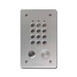 EVI-TSEC303E Clavier à codes encastreé 99 codes, 2 relais. ALUMINIUM et touches en métal
