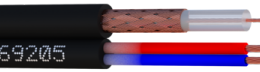 EBC-169205-W2 CABLE Vidéo KX6+2x0.75Nappe (touret 250m)