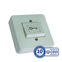 CDV-BPNONFCLE Bouton Poussoir No/Nf Plastique Clé