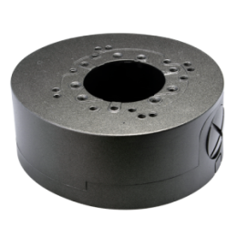 VDO-SP941-BOX Boite de connexions - Pour caméras dôme - Adapté pour une utilisation extérieure - Installation dans un plafond ou un mur - Couleur noir - Passage de câble