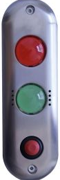 IZX-DSI200PB Platine dappel et de signalisation rouge / vert & buzzer 12/24v ac/dc ip 54