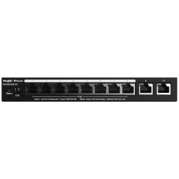 REY-RG-ES210GC-LP Switch Reyee PoE administrable Cloud 8 ports PoE 802.3af/at + 2 Uplink RJ45 8 RJ45 10/100/1000Mbps + 2 RJ45 10/100/1000Mbps 30W par port 802.3af/at / Maximum 70W VLAN/Port Isolation/Loop Detection Port Speed Limit