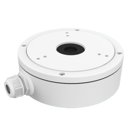 VDO-DS-1280ZJ-M Boite de connexions - Pour caméras dôme - Convient pour une utilisation en extérieur - Installation dans un plafond ou un mur - Couleur blanche - Passage de câble