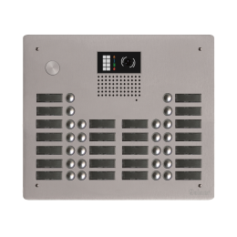 EVI-GTV62/424 Platine aluminium HAUT-RISQUE audio/vidéo (GB2)   24 boutons 4 rangées