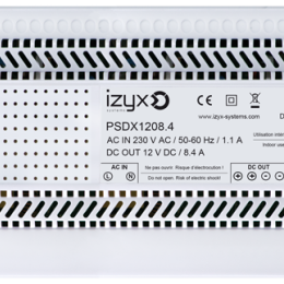 IZX-PSDX1208.4 Alimentation rail DIN 7M 230V AC / 12V DC (12-14V) / 8,4A