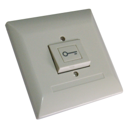 CDV-BPNONFCLEFGM Bouton poussoir encastre plastique no picto cle