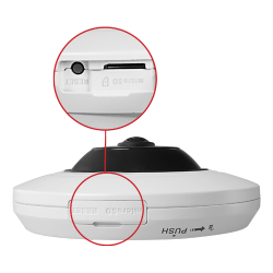 SFI-IPDM360W-5 Caméra IP Safire 5 Megapixel - 1/2.5 Progressive CMOS - Compression H.265+/H.265/H.264+/H.264 - Objectif 1.05 mm Fisheye | WDR - IR LEDs Portée 8 m - WEB, DSS/PSS, Smartphone et NVR