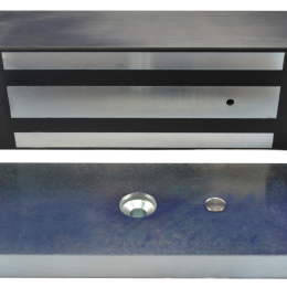 IZX-EMSS1200 Ventouse EM applique IP 67 acier inox 1200 lbs 12/24V DC Contact Hall