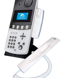 CSL-500.5600 Poste bureau avec écran TFT tactile avec caméra - réception audio vidéo - avec combiné intégrant une boucle auditive malendant - avec alimentation PoE