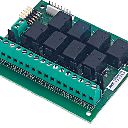 AVS-MR8 Interface transformant 8 open collector en 8 sorties relais NF - fonctionne avec centrales AVS, SAT03, SAT WS, STARTEL, INT 4 WS, 