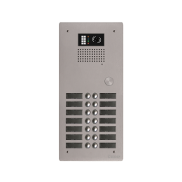 EVI-GTV62/214 Platine aluminium HAUT-RISQUE audio/vidéo  (GB2)  14 boutons 2 rangées