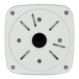 VDO-SP803 Boite de connexions - Pour caméras compactes ou dômes - Convient pour une utilisation en extérieur - Installation dans un plafond ou un mur - Couleur blanche - Passe câbles / Multiples orifices