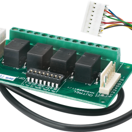 AVS-MR4 Interface transformant 8 open collector en 4 sorties relais NF-NO - fonctionne avec centrales AVS, SAT03, SAT WS, STARTEL, INT 4 WS, 
