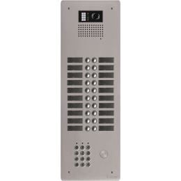 EVI-GTV62CL/220 Platine aluminium HAUT-RISQUE audio/vidéo (GB2)   20 boutons 2 rangées + clavier