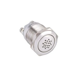 IZX-BZ1924 Buzzer acier inoxydable diam. 19 mm 24V DC 85 dB à 30 cm (V)