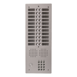 EVI-UHRCL2022 Platine aluminium HAUT-RISQUE audio 22 appels 2 rangées avec clavier