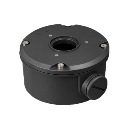UNV-TR-JB05-B-IN-BLACK Boîtier de connexion Couleur Noir pour caméras bullet Alliage d'aluminium 40 mm (H) x 144.8 mm (diamètre de base)