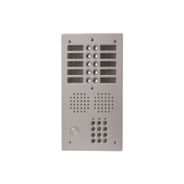 EVI-UHRCL2010 Platine aluminium HAUT-RISQUE audio 10 appels 2 rangées avec clavier