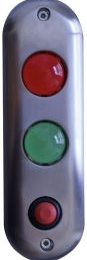 IZX-DSI100PB Platine d'appel et de signalisation R/V 12/24V AC/DC IP 54 Bouton NO