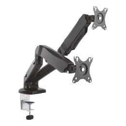 VDO-TVM-1327DESK-FLEX-DUA Support pour moniteur LCD Installation sur table Inclinaison à 90º Rotation à 360º Hauteur ajustable 531 mm Charge maximale 8 Kg Écrans 13 "~ 32"