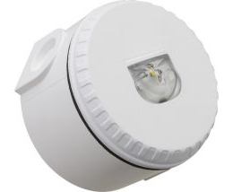 ESR-80460F Dispositif visuel alarme feu flash blanc base haute pour montage au mur IQ8L-W couverture W-2,4- 7,5