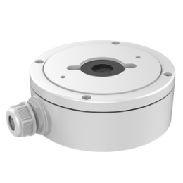 VDO-DS-1280ZJ-DM22 Boite de connexions - Pour caméras dôme - Convient pour une utilisation en extérieur - Installation dans un plafond ou un mur - Couleur blanche - Passage de câble