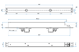 GRO-GRS623330 Verrou motorisé pour issue de secours et contrôle d'accès NFS-61937 gaches rondes Sélection automatique de tension 12/24/48V Haute résistance à l'effraction (1400kg) Faible consommation  < 3,5 watts Pose applique ou encastrée